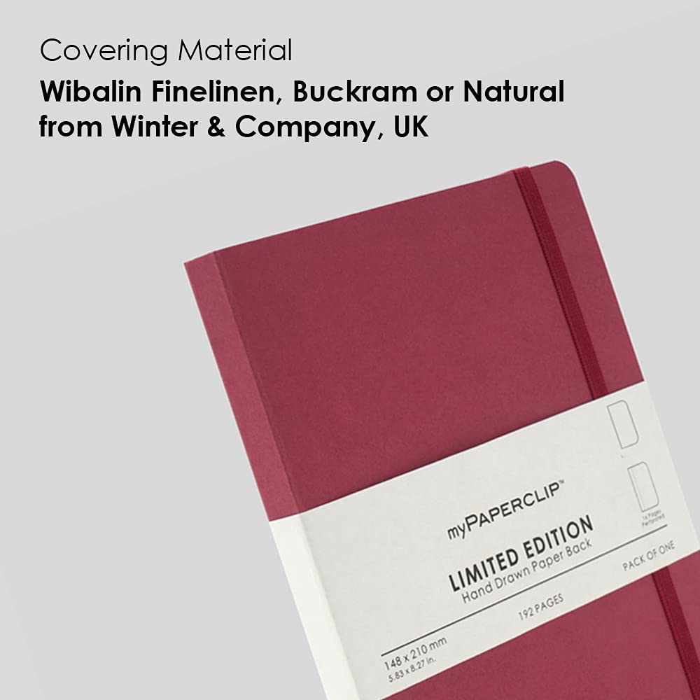 myPAPERCLIP Limited Edition A5 Plain Notebook | 192 Pages, 100 GSM, Soft Cover, A5 (5.83 × 8.27 in)