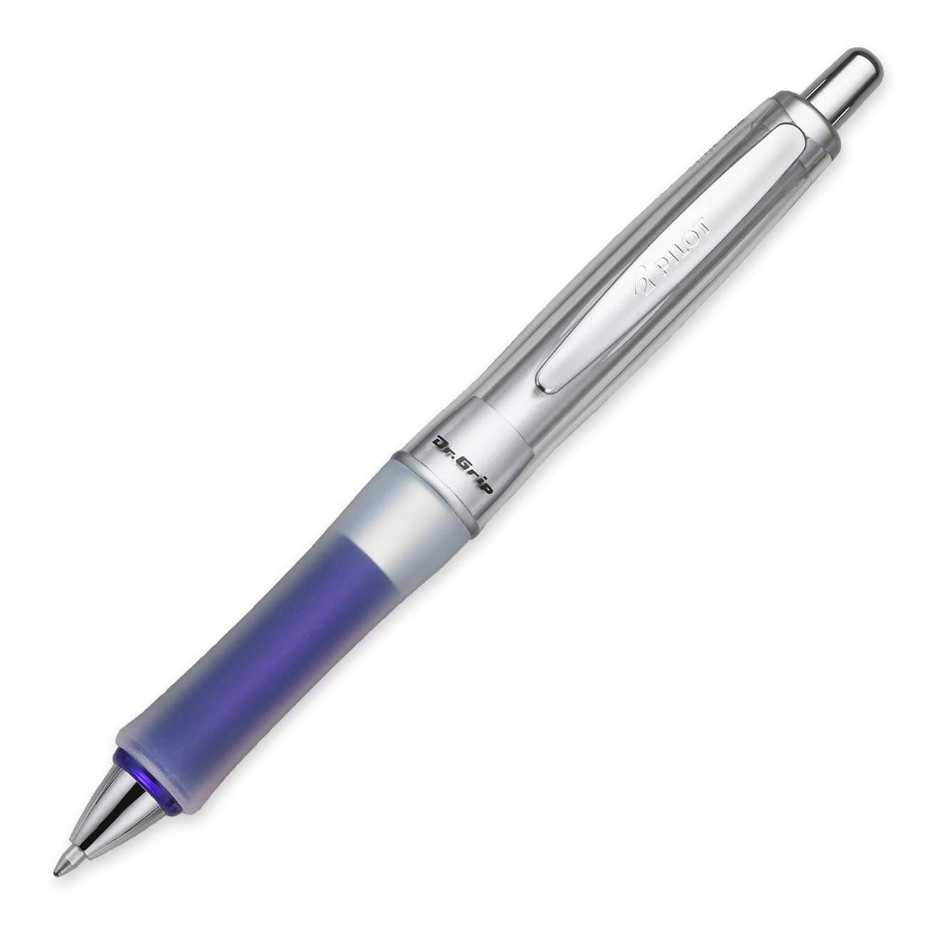 4 PENS: Pilot Dr. Grip Center of Gravity Retractable Ballpoint Pen, Medium Point, Blue Barrel with