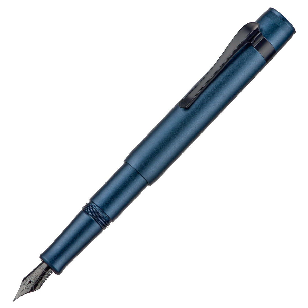 HONG DIAN M2 Black Forest Mini Fountain Pen, Fine Soft Nib & Sleek Shape Aluminium Short Pocket