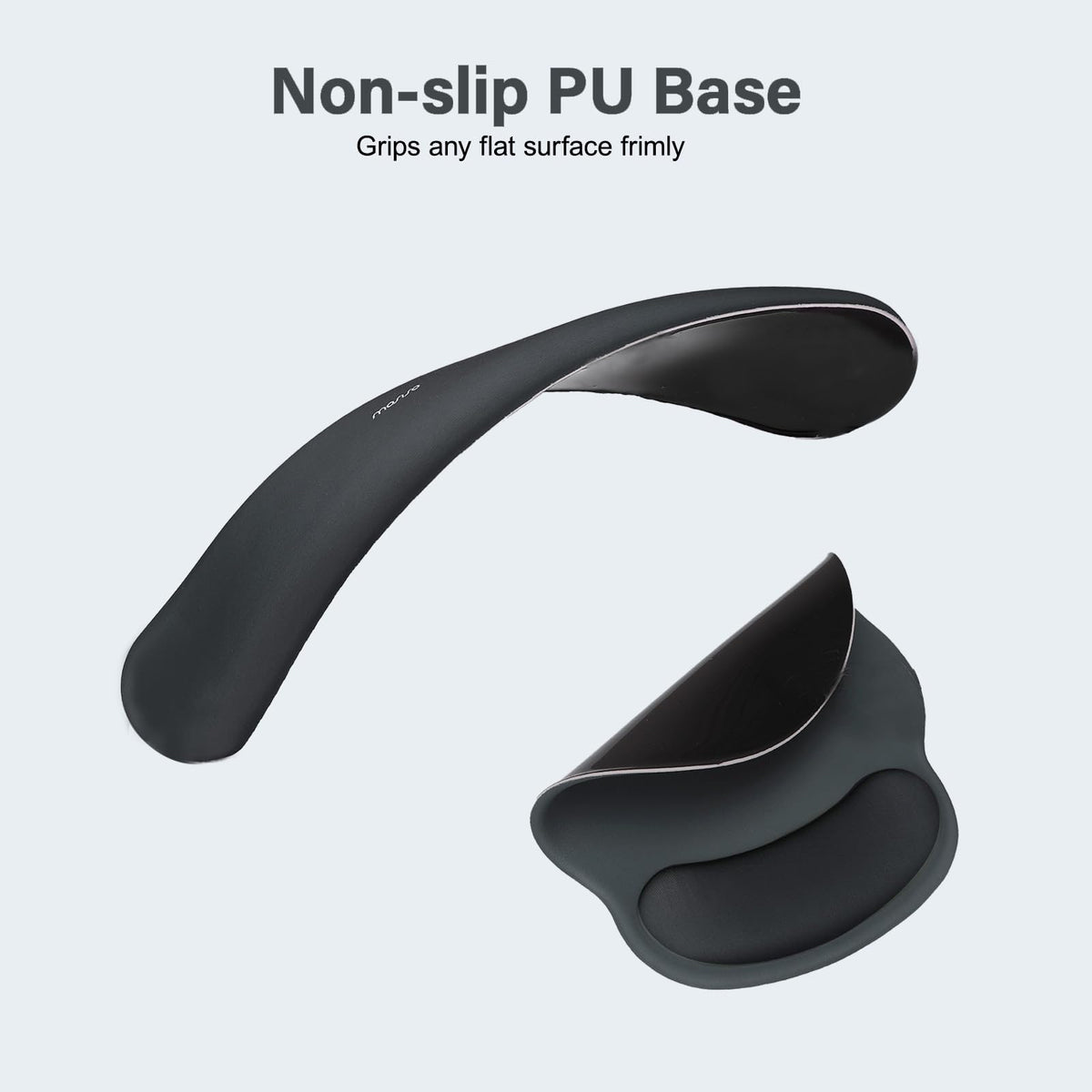 MOSISO Wrist Rest Support for Mouse Pad&Keyboard Set, Slate Gray