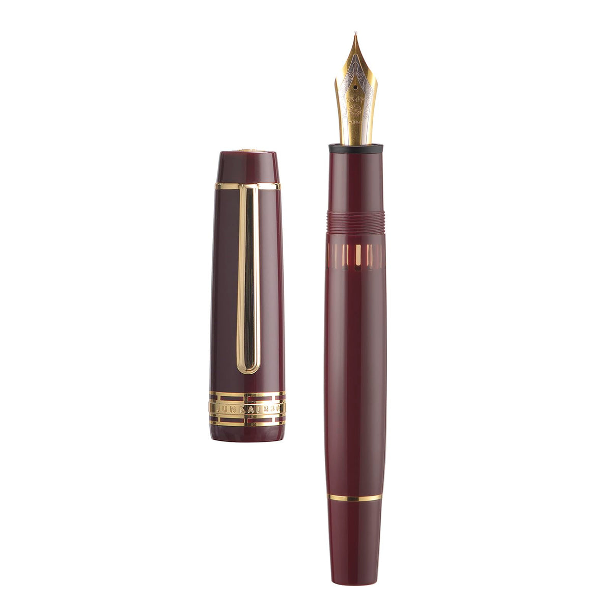 Wikult Yongsheng Junlai 630 Acrylic Fountain Pen, Size 8 Medium Nib with Piston Filling System
