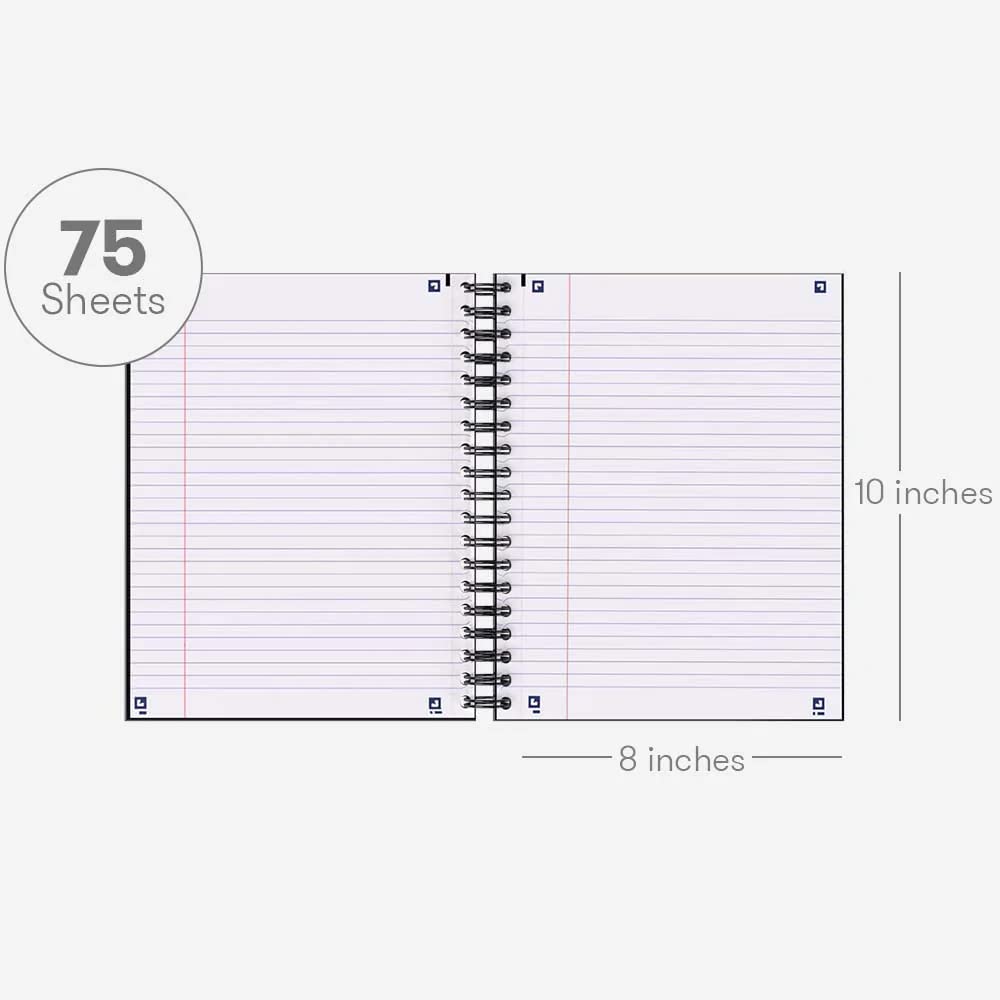 Hamelin, Spiral Notebook, 8x10in, College Ruled, Hardcover, 75 shts/150 Pgs, 1 Subject Notebook