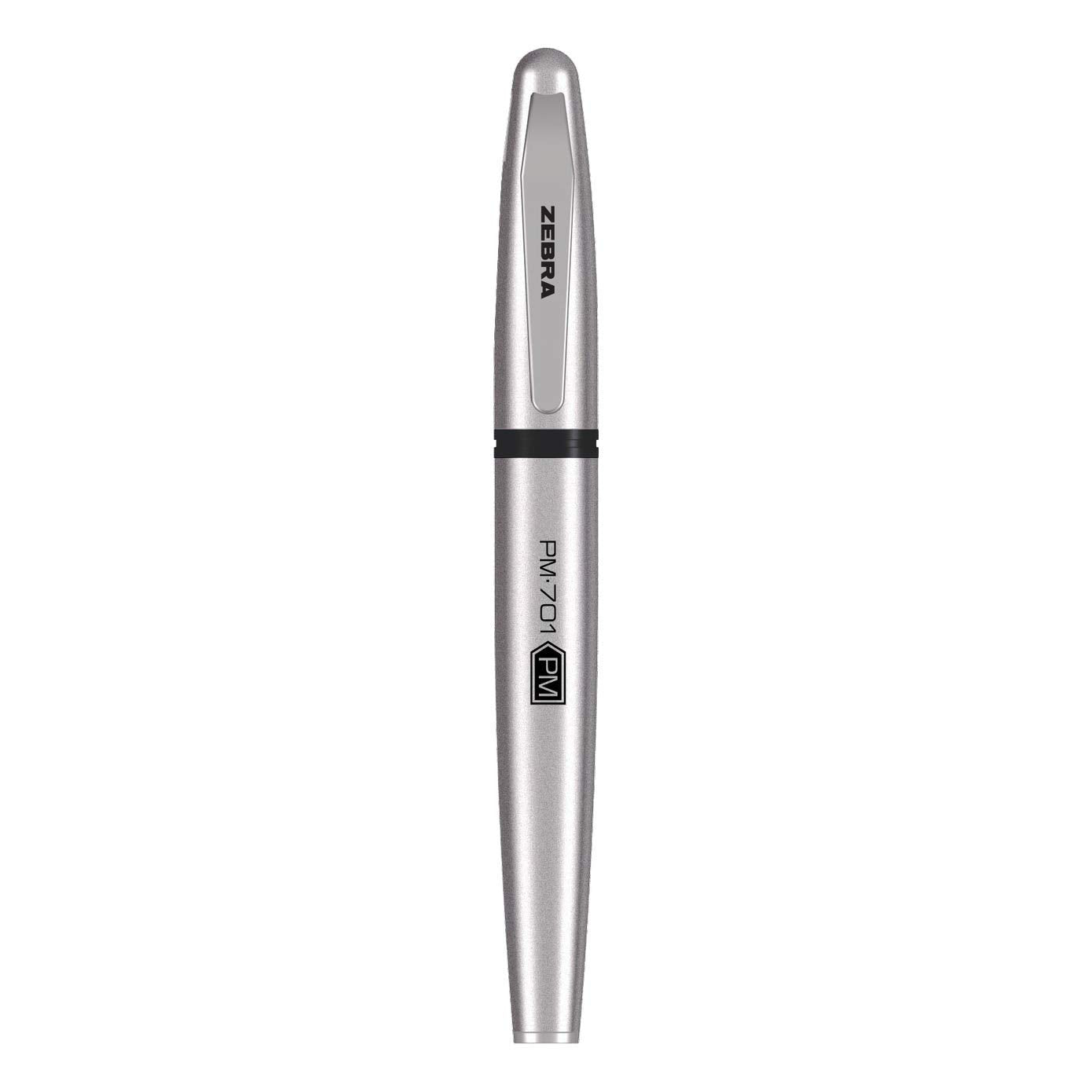 Zebra Pen STEEL PM-701 & M/F-701, Pen, Pencil & Permanent Market Set, 3-Pk