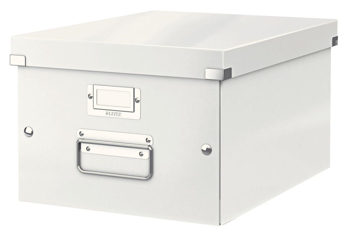 Leitz Click & Store Storage Box, Medium Organizer Box, Collapsible, Stackable, Patented Design