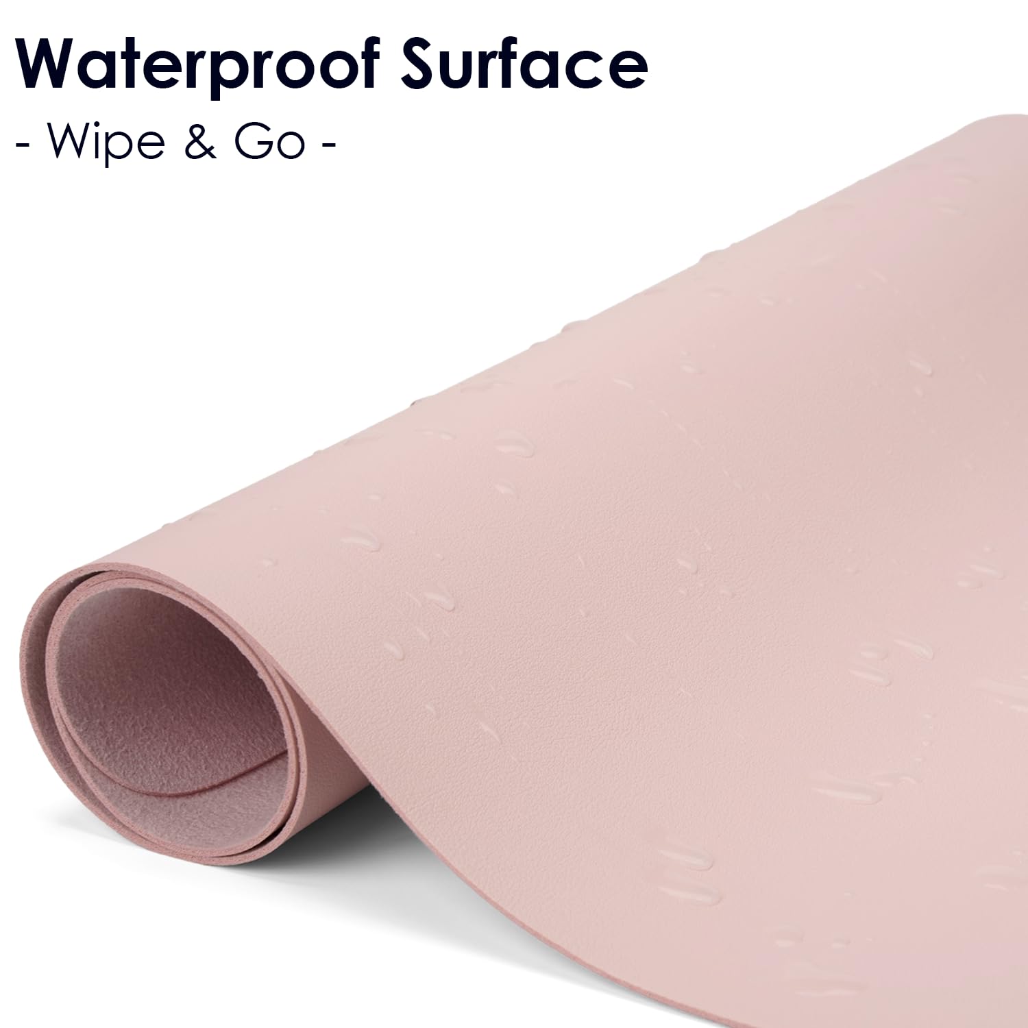Leather Desk Pad Protector, Waterproof Mouse Pad, PU Desk Mat, Office Desk Cover, Desk Writing Mat