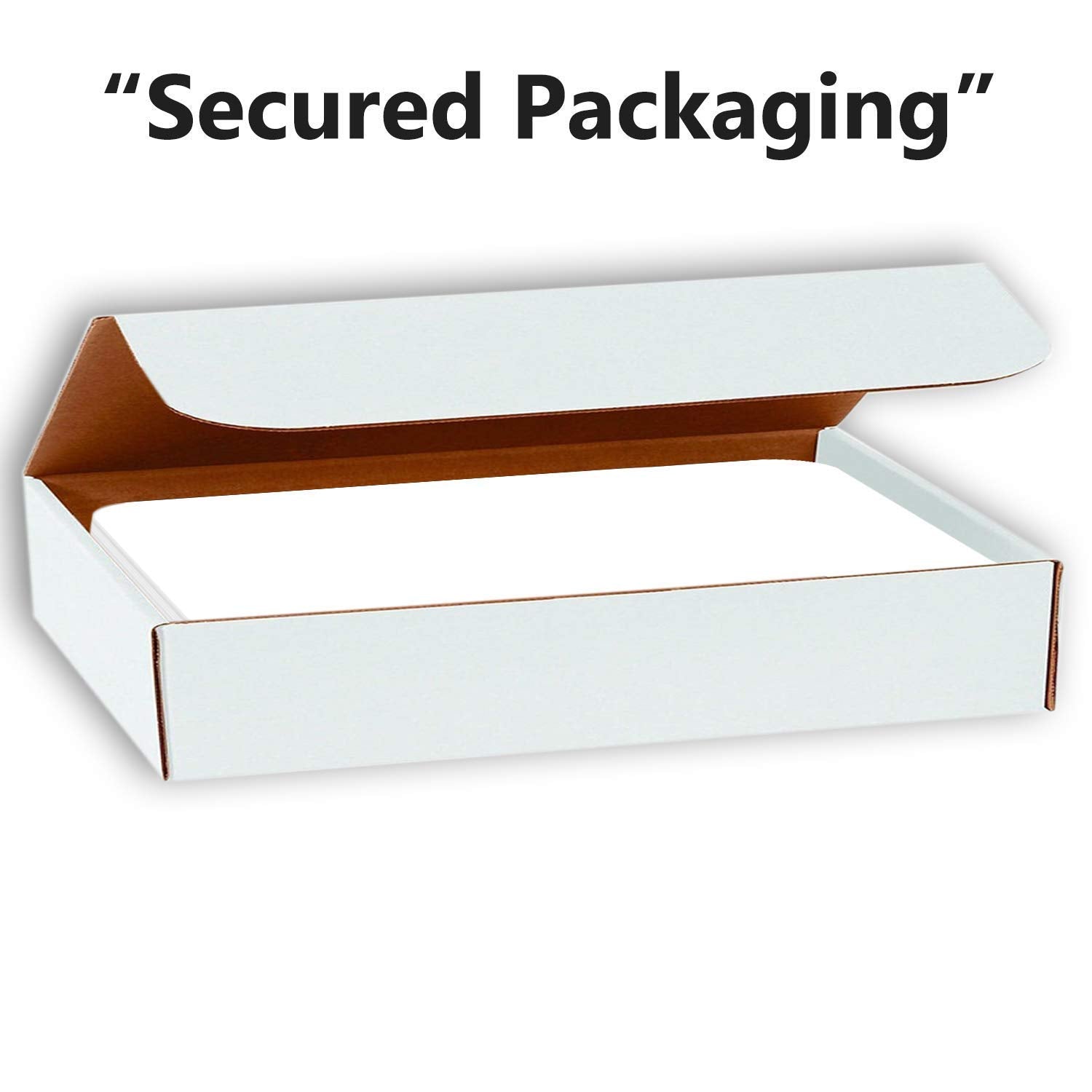 Hamilco White 80lb Cover Heavy 4x6 Rounded Corner Cardstock (100PK)