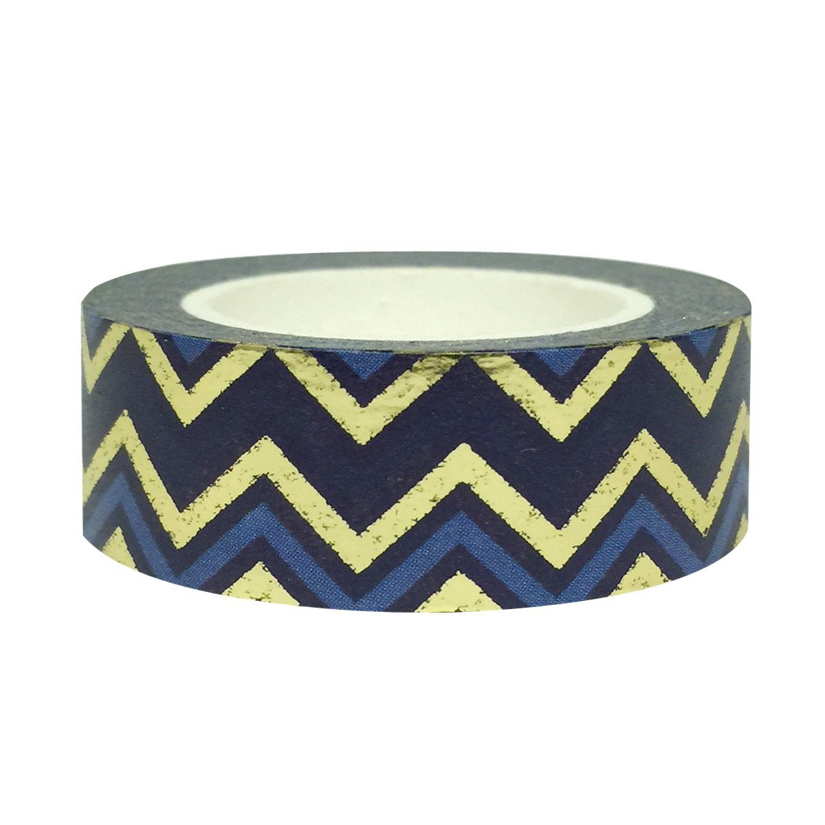 Wrapables Colorful Washi Masking Tape, Midnight Passion Chevron