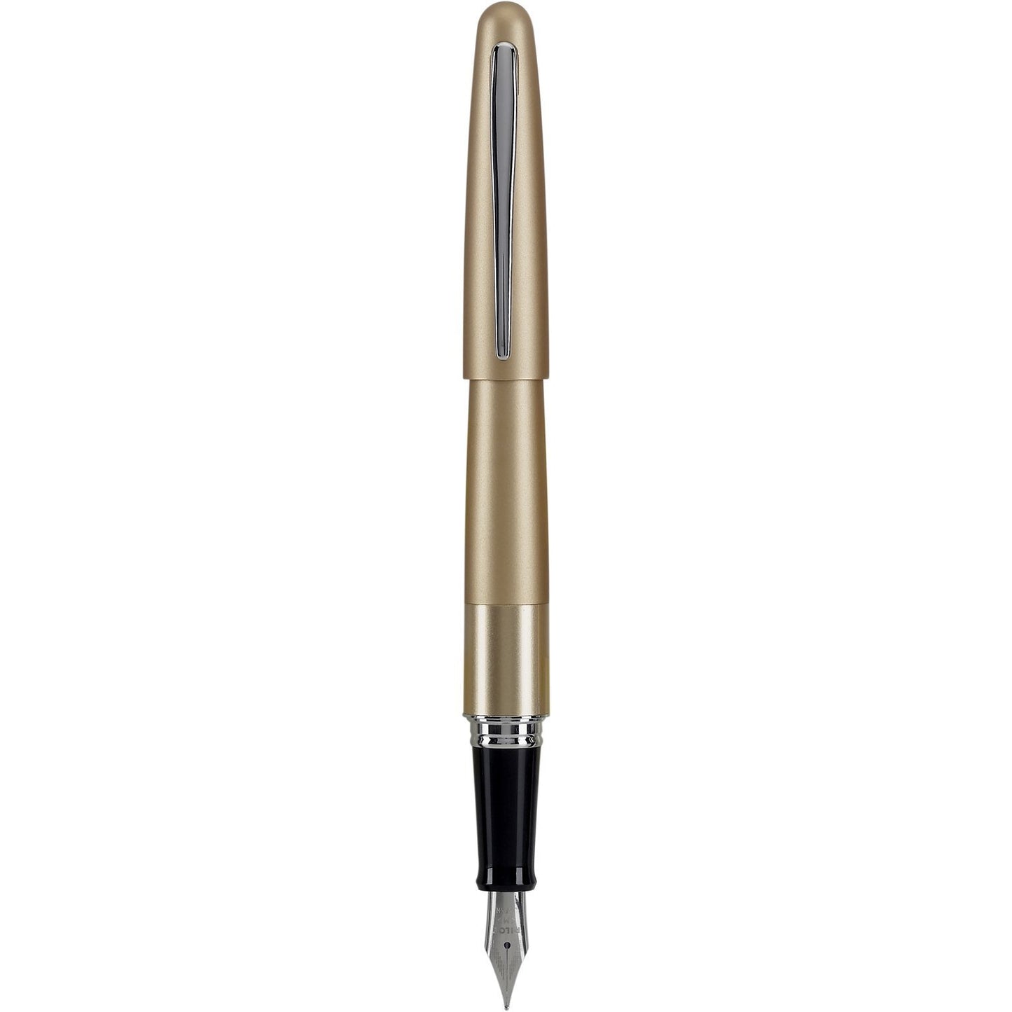 PILOT Metropolitan Collection Fountain Pen, Gold Barrel, Classic Design, Medium Nib, Black Ink