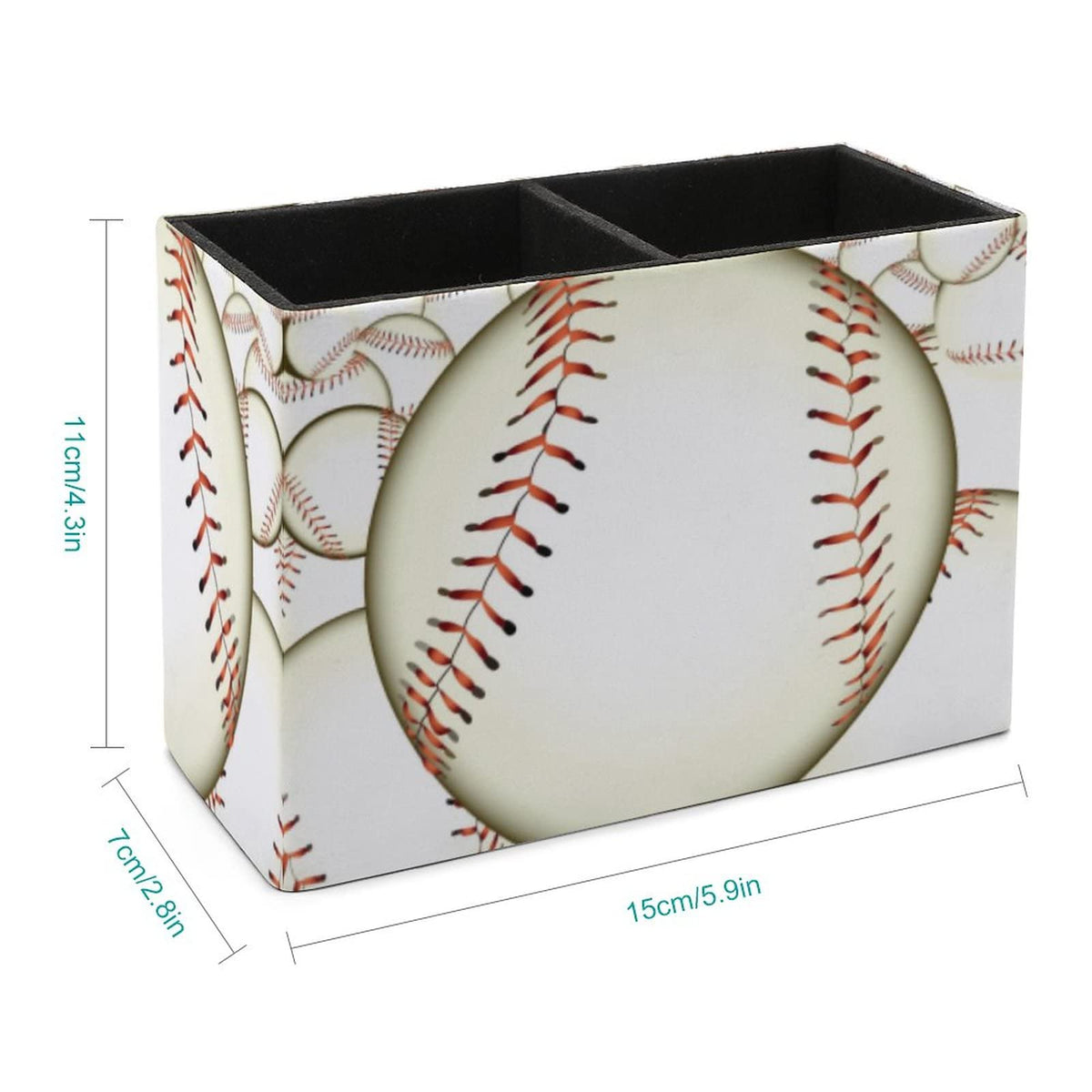 Niapessel Pencil Holder for Desk, Ball Baseball Pen Holder Storage Desktop Pen Organizer Desk