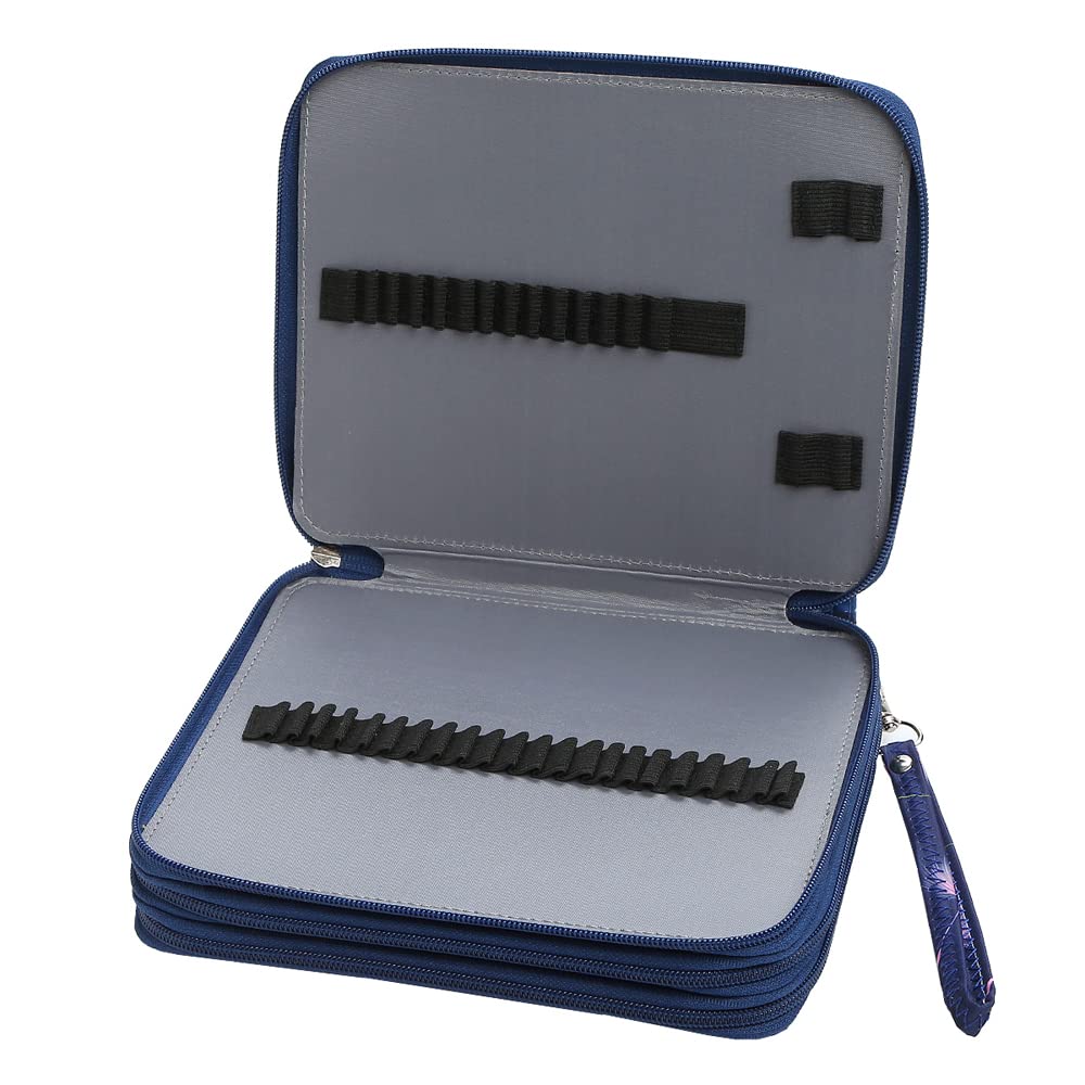 Lbxgap 124 Slots Pencil Case Organizer w/Removal Handle Strap