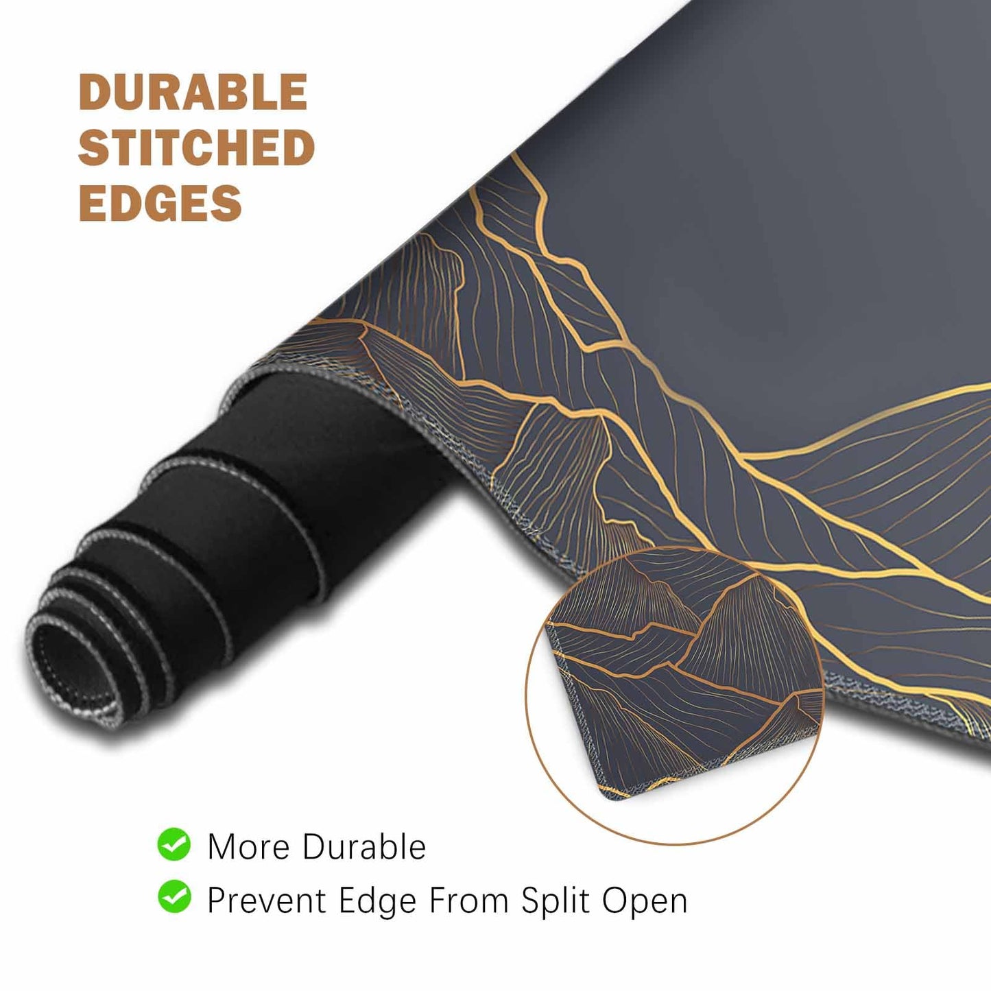 ToLuLu Extended Gaming Mouse Pad, Ergonomic Keyboard Mouse Wrist Rest Set