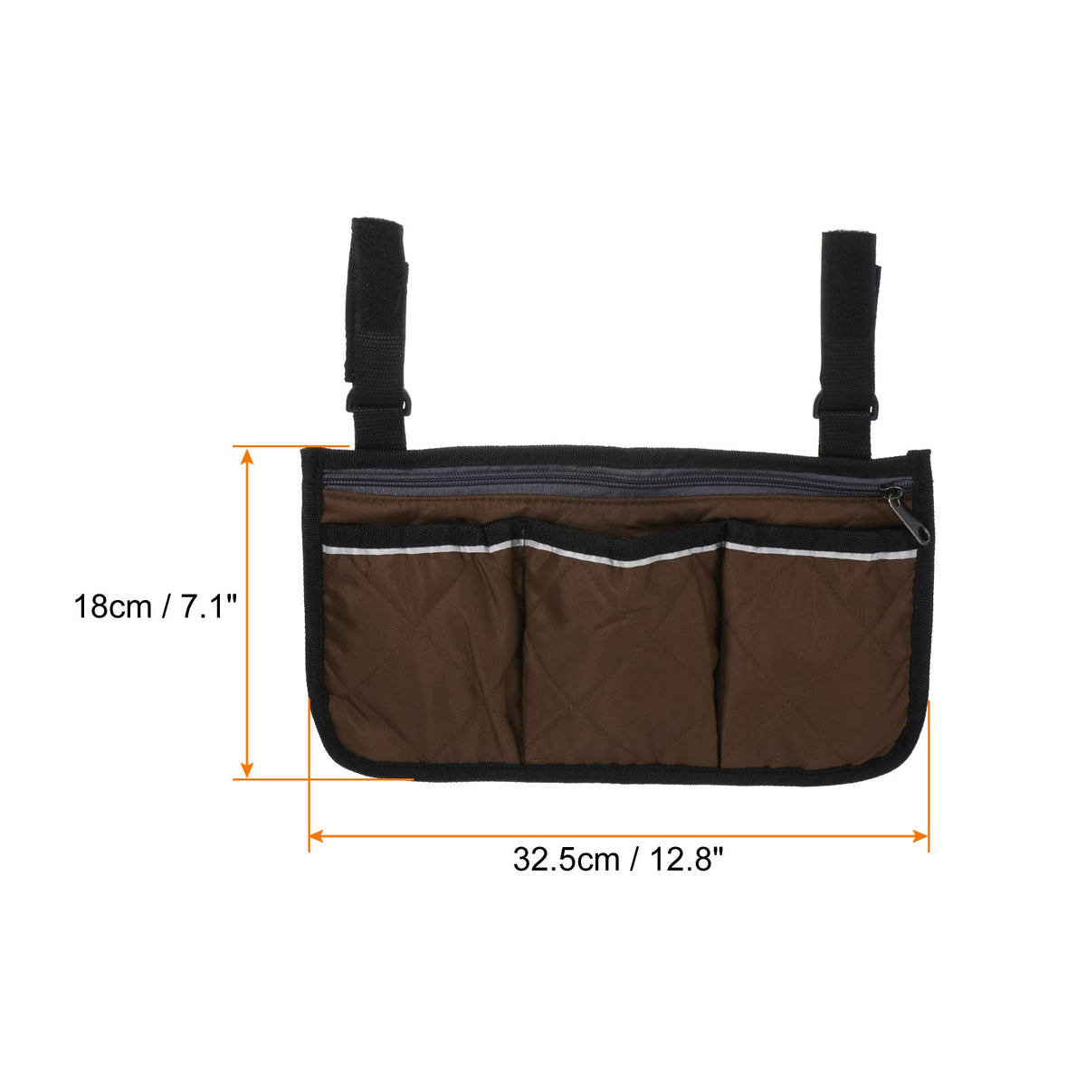 PATIKIL Chair Armrest Organizer, Waterproof Beach Chair Hanging Storage Pouch Arm Rest Magazine