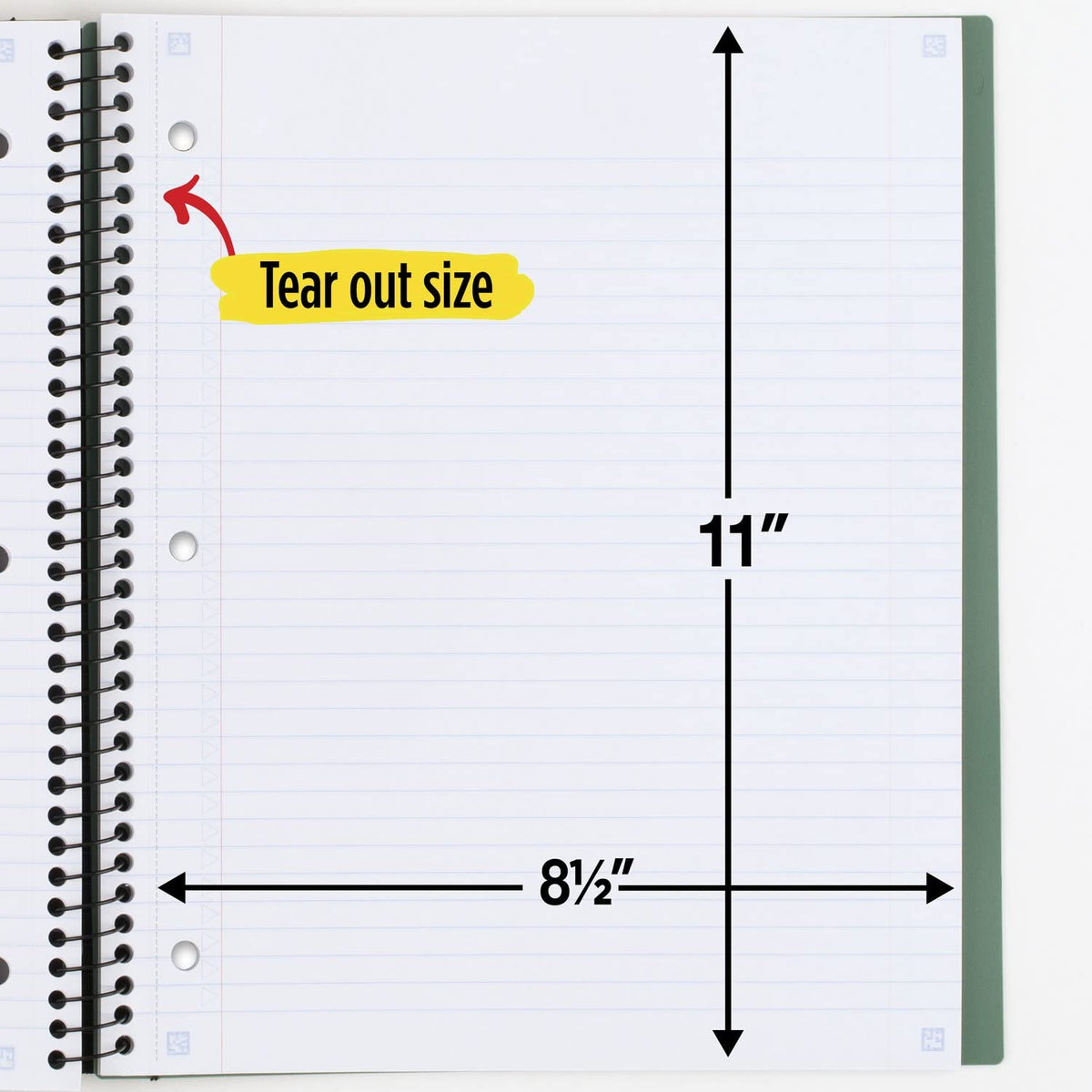 Five Star Advance Spiral Notebook + Study App, 1 Subject, College Ruled Paper, 8-1/2" x 11", 100