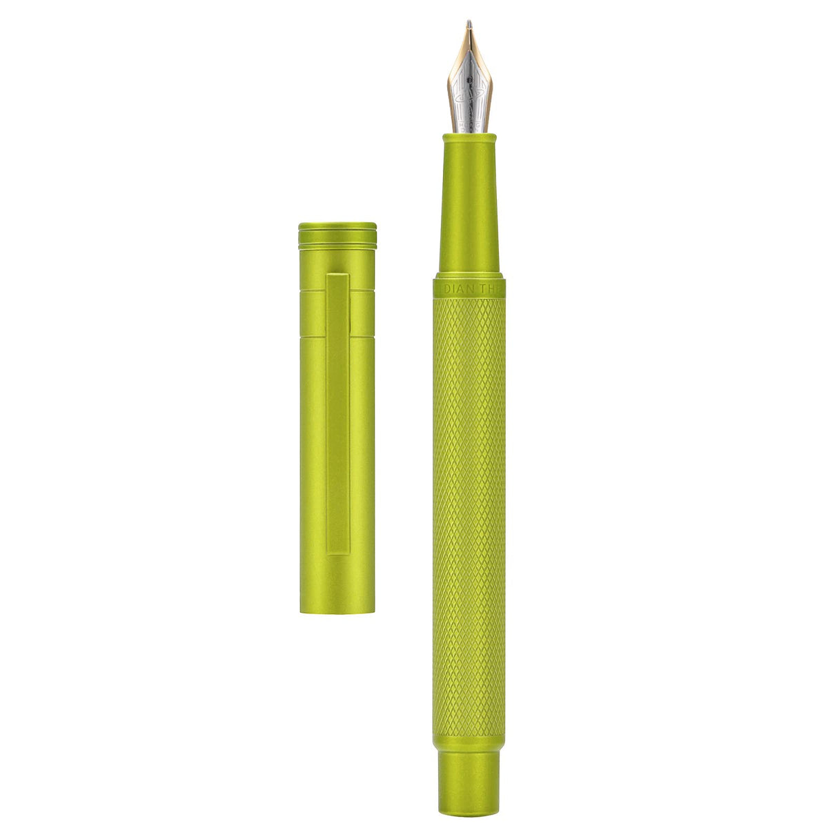 Hongdian 1851 Mustard Yellow Forest Fountain Pen Blade Nib Classic Design Calligraphy Pen with