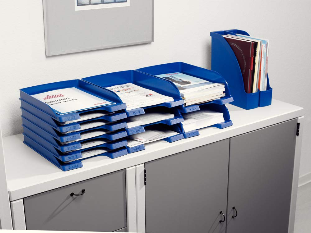 LEITZ Plus Letter Tray Polystyrene Slim A4 White Pack of 1