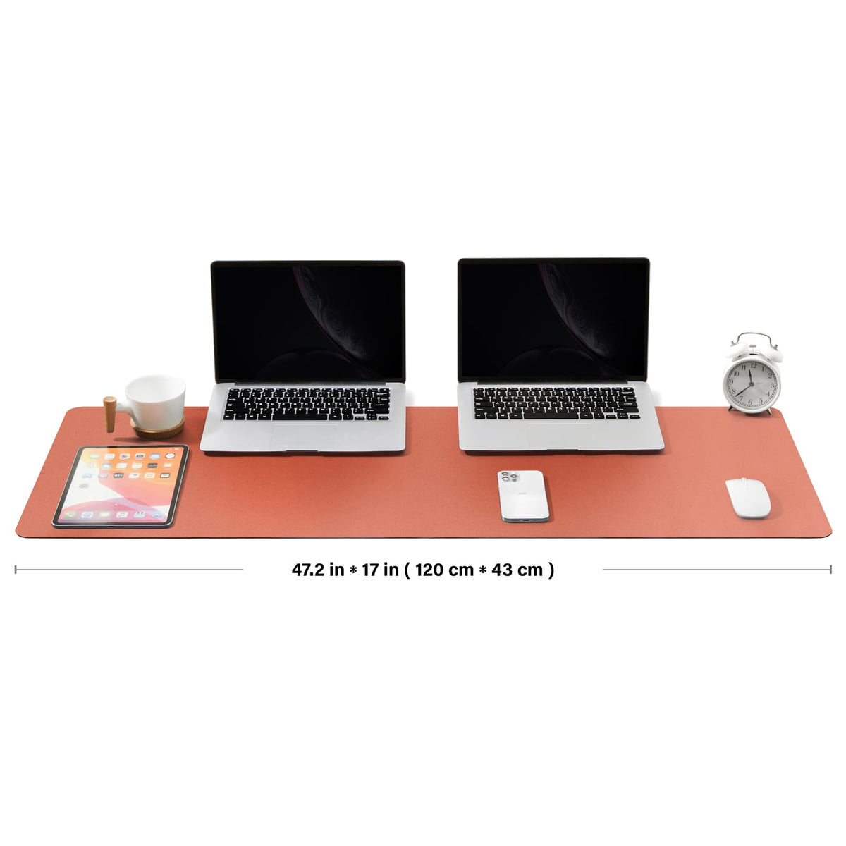 Large Desk Mat - 47.2"x 17" Non-Slip PU Desk Pad for Office and Home - Ideal for Large Mouse Pad