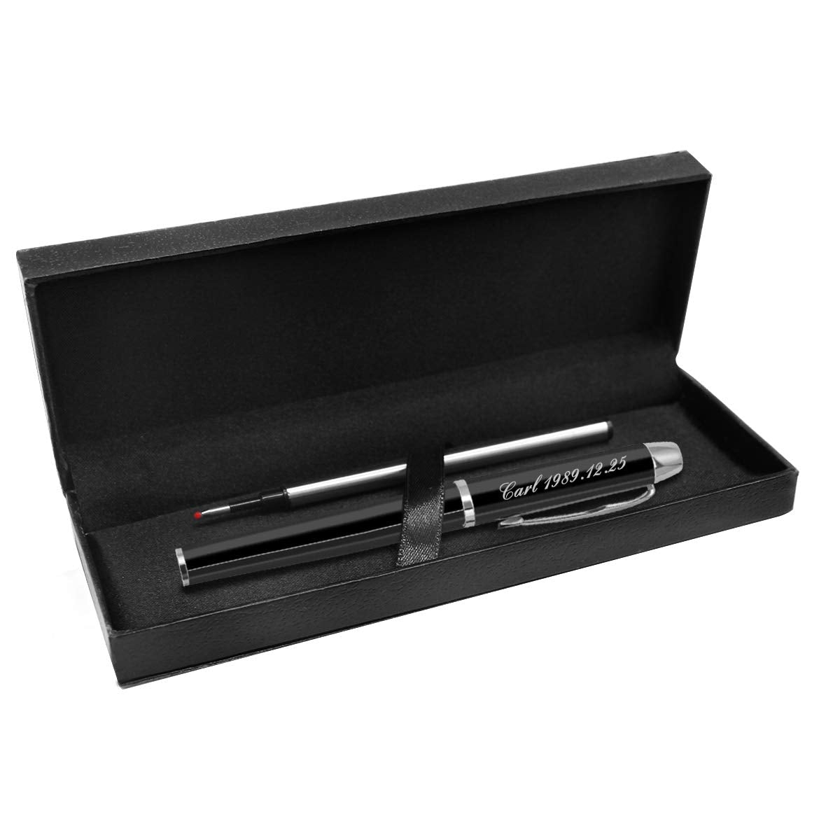 Aolun Personalized Engraved Ballpoint Pen with Name, Text or Logo, Great Birthday, Wedding