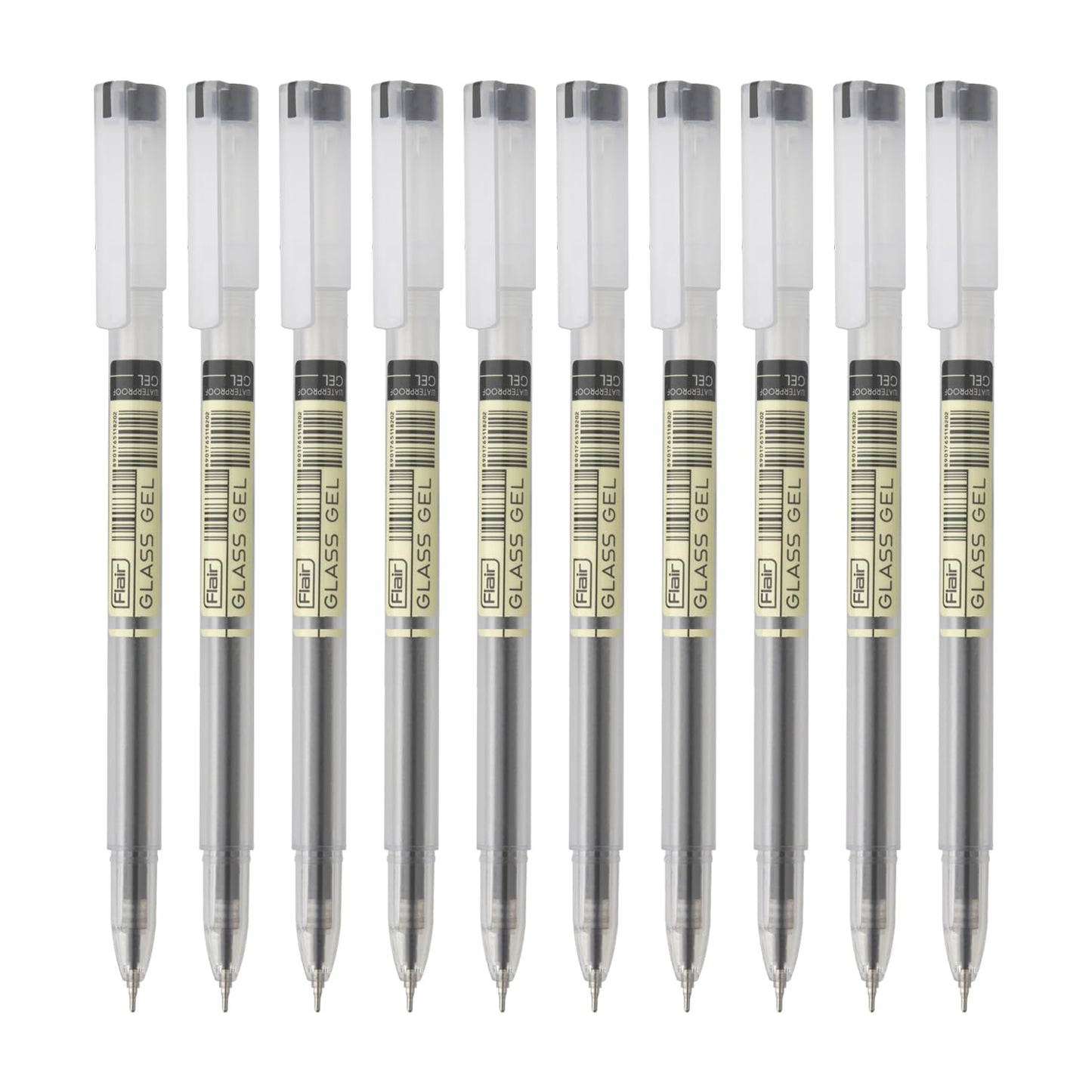 Flair Glass 0.6 mm Gel Pen | Water Proof Ink For Smooth Flow System | Low-Viscosity Ink For Smudge