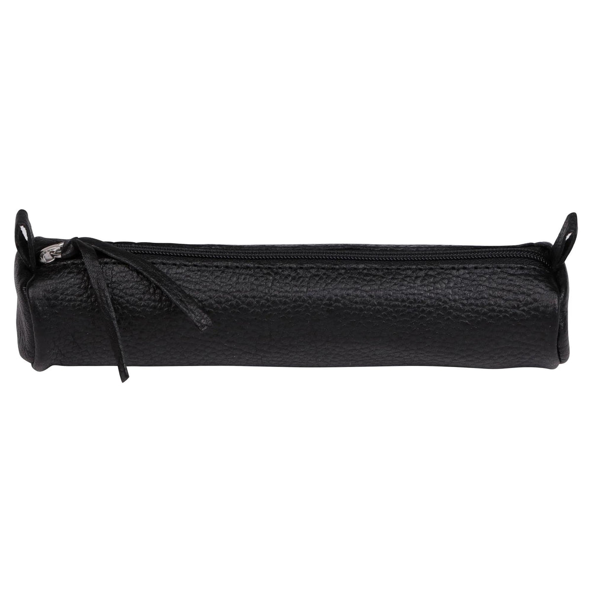 Clairefontaine - Ref 8327C - Used Leather Small Round Pencil Case - 3.5 x 18cm in Size - Suitable