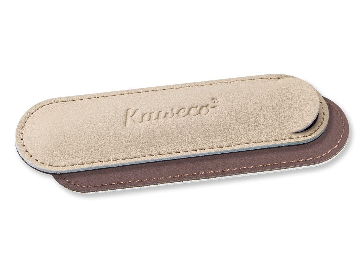 Kaweco Eco Leather 1 Pen Pouch SPORT Creamy Espresso I Pen Case Suitable for The Sport Series I