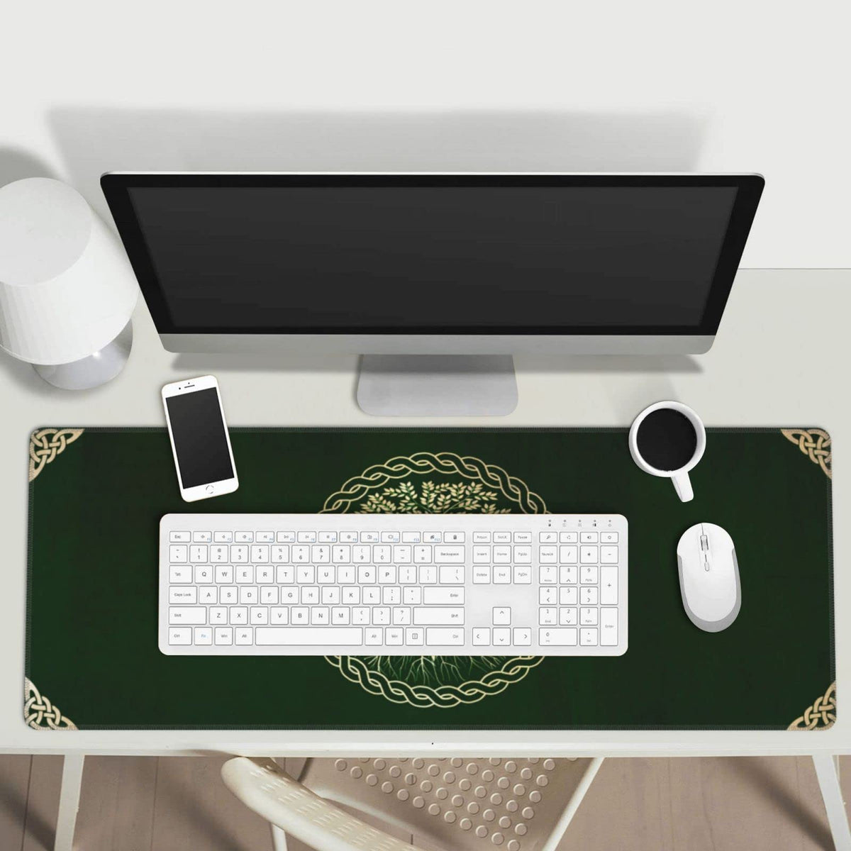 Sigouyinei Extra Large Desk Pad 31.5x12in Office Gaming Non-Slip Mouse Pad
