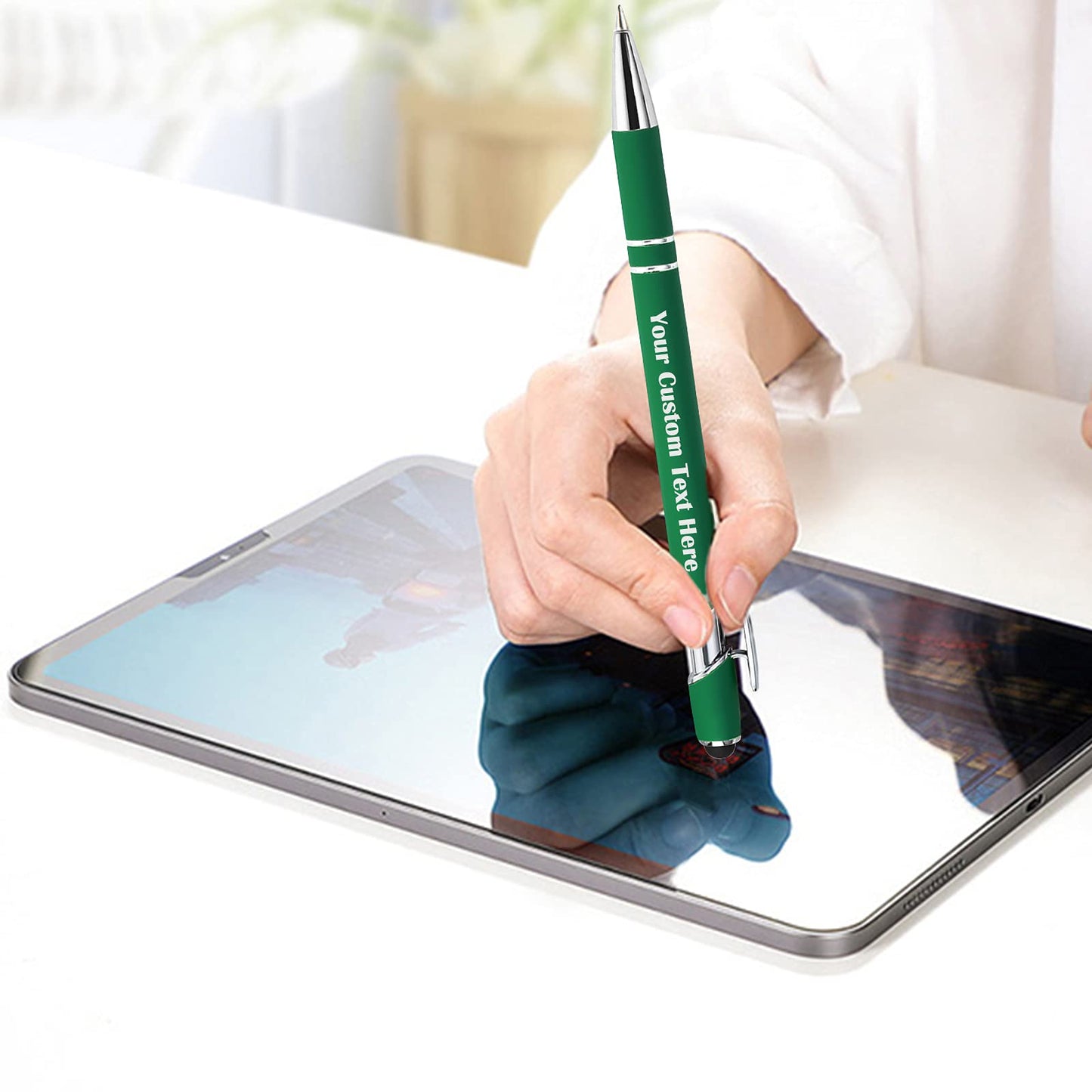 Personalized Custom Pens Bulk Free Engraving with Name Message Customized Ballpoint Pens Stylus for