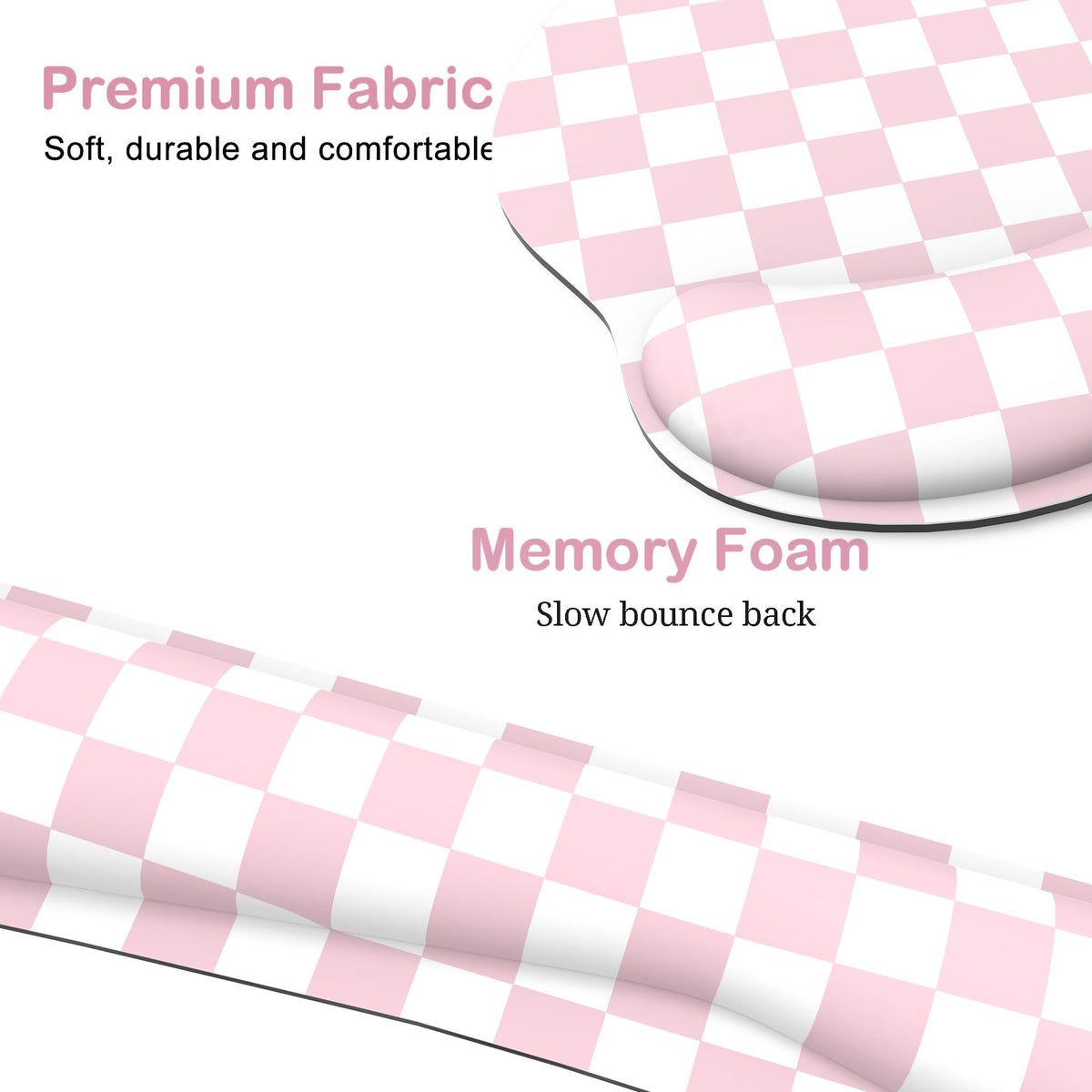 Ergonomic Mouse Pad with Wrist Rest and Keyboard Wrist Rest, Mousepad