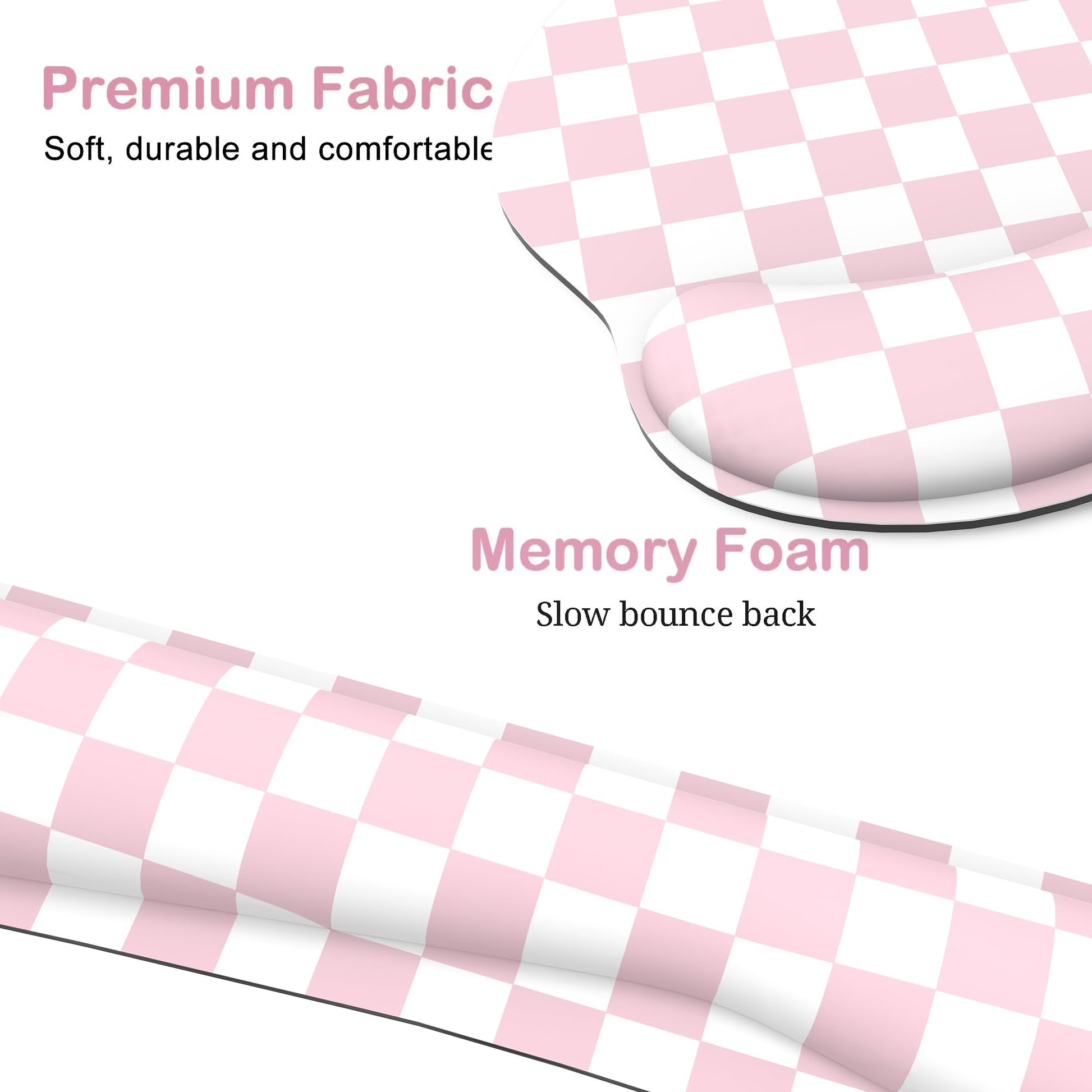 Ergonomic Mouse Pad with Wrist Rest and Keyboard Wrist Rest, Mousepad