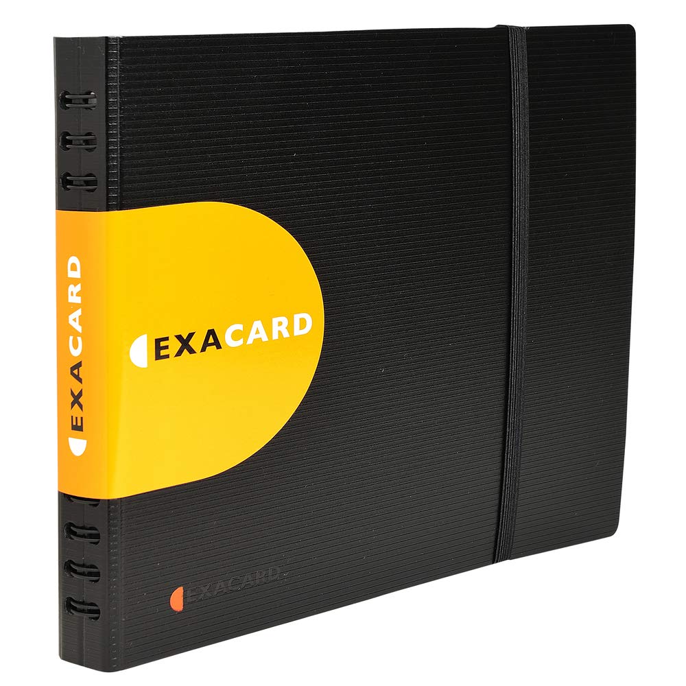Exacompta - Ref 75134E - Exactive - Exacard Business Card Holder - 20 x 25 cm in Size, Holds Up to