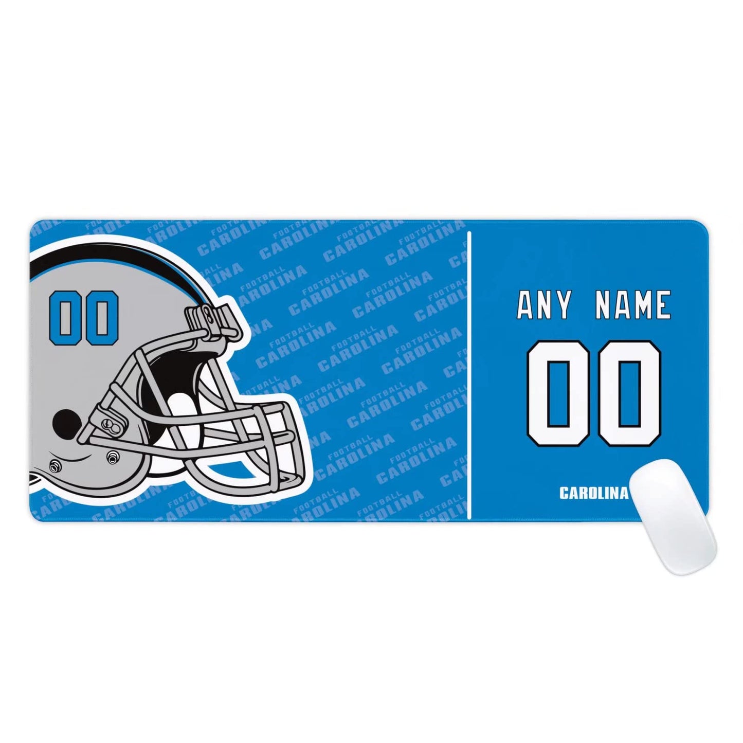 Carolina Mouse Pad Custom any Name and Number Desk Pad for Men Women Youth Gifts