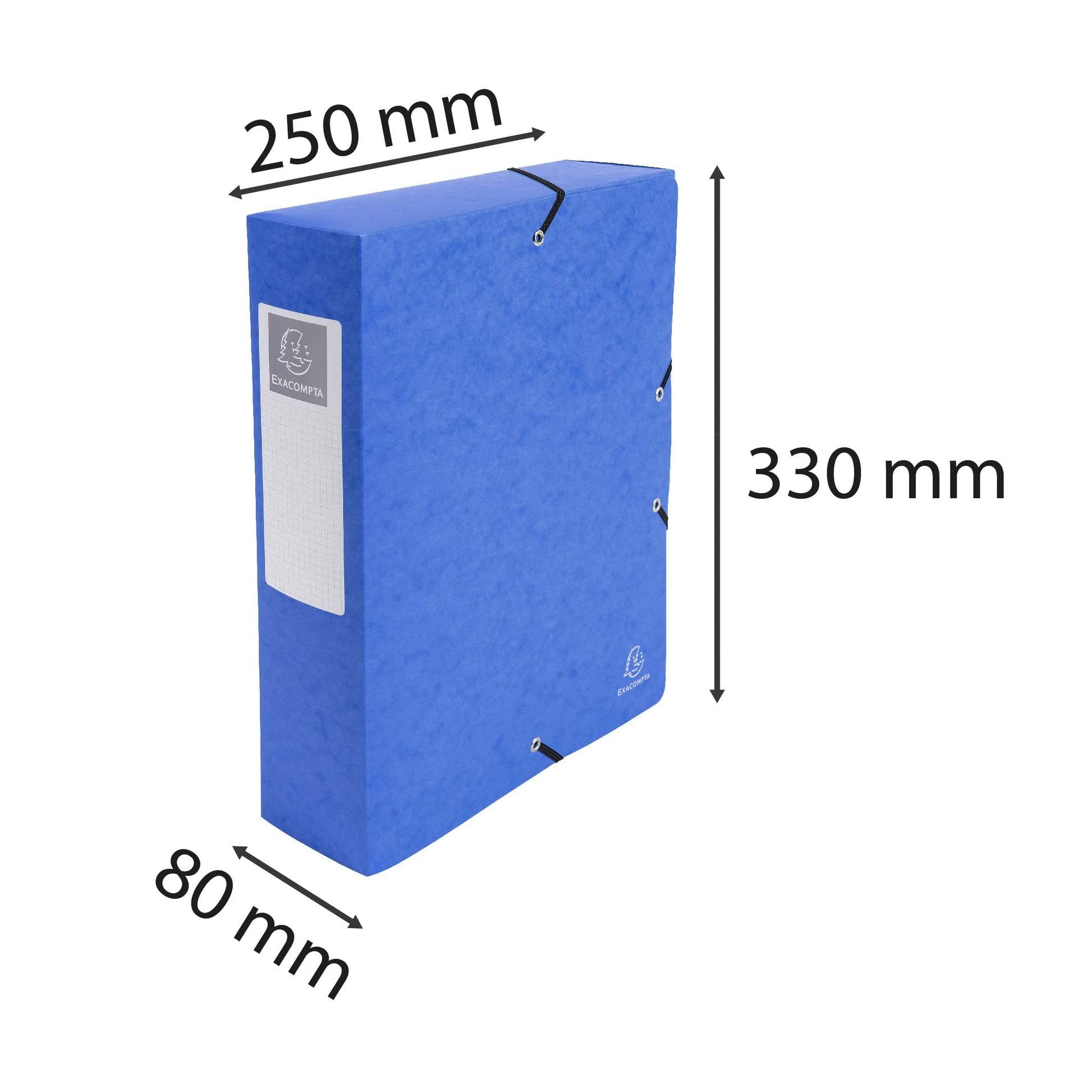 Exacompta - Ref 50832E - Pressboard Filing Box - 250 x 330mm in Size, Suitable for Holding A4
