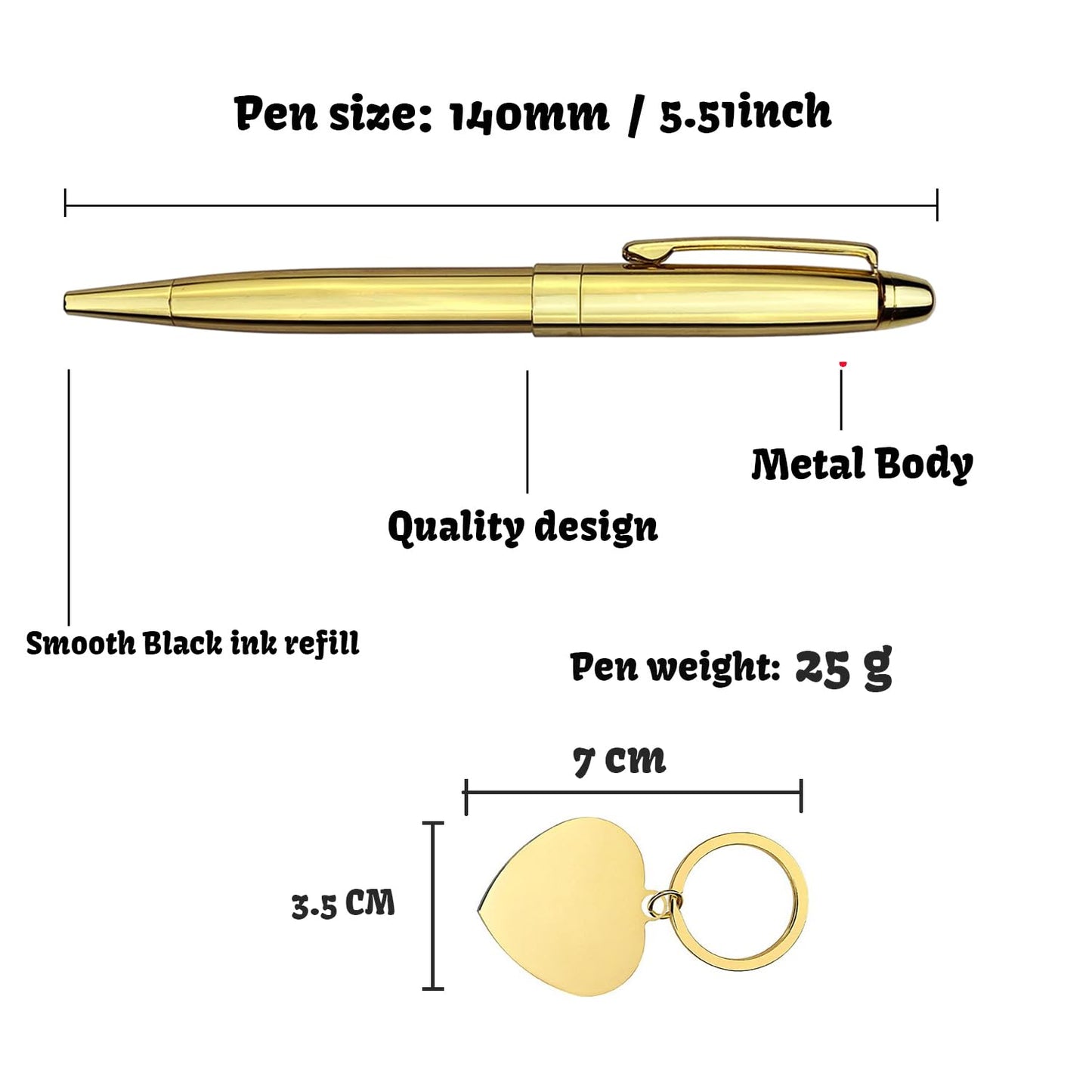 Yastar Personalized Ballpoint Pen Nice Gift for Friends/Teacher/Manager