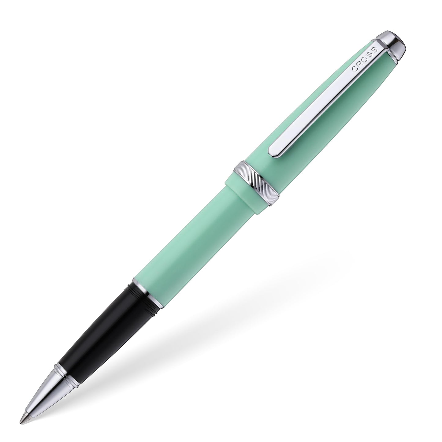 Cross Lume Seafoam Polished Chrome Ballpoint Pen, Medium Point, Black Ink