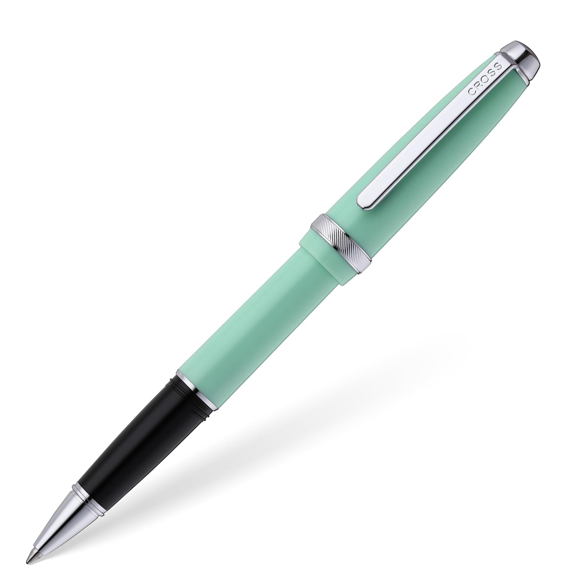 Cross Lume Seafoam Polished Chrome Ballpoint Pen, Medium Point, Black Ink