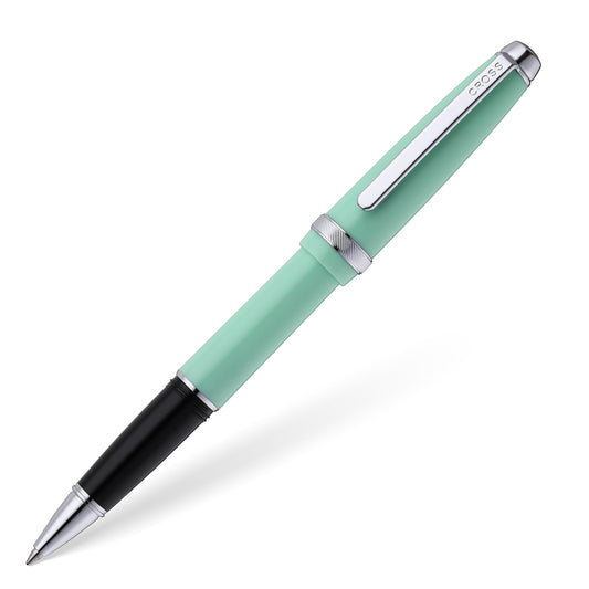 Cross Lume Seafoam Polished Chrome Ballpoint Pen, Medium Point, Black Ink