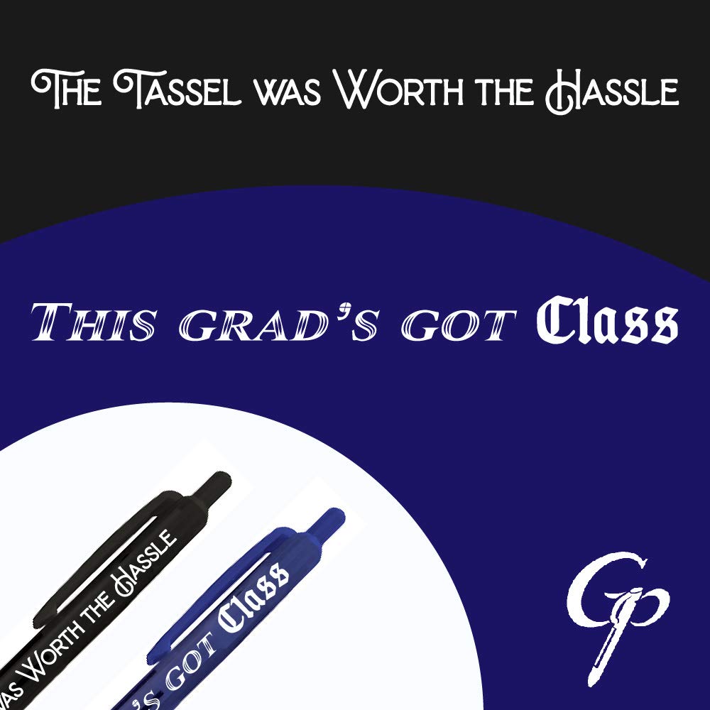Greeting Pen 12 Translucent Graduation Pen Set, 3 Designs 46022