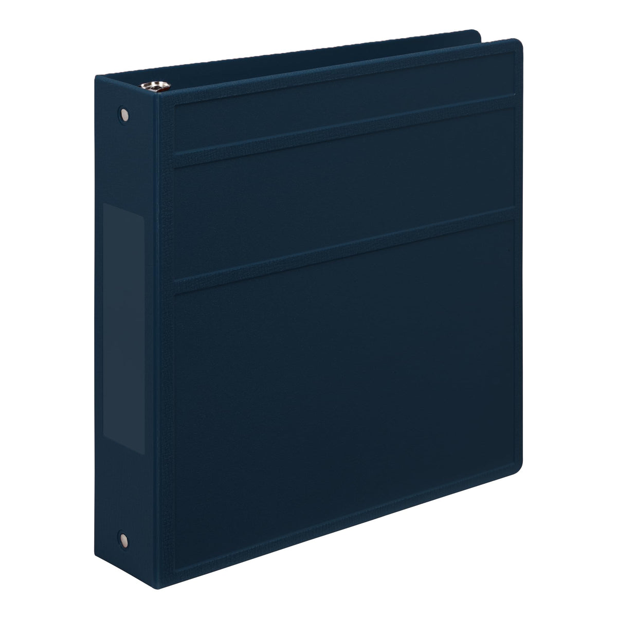 Carstens 2-Inch Heavy Duty 3-Ring Binder - Side Opening, Navy Blue, Durable Plastic, Precision