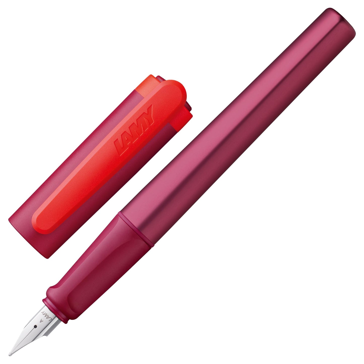 LAMY nexx multired – Fountain Pen with slip-proof grip & polished steel nib in size A - triangular