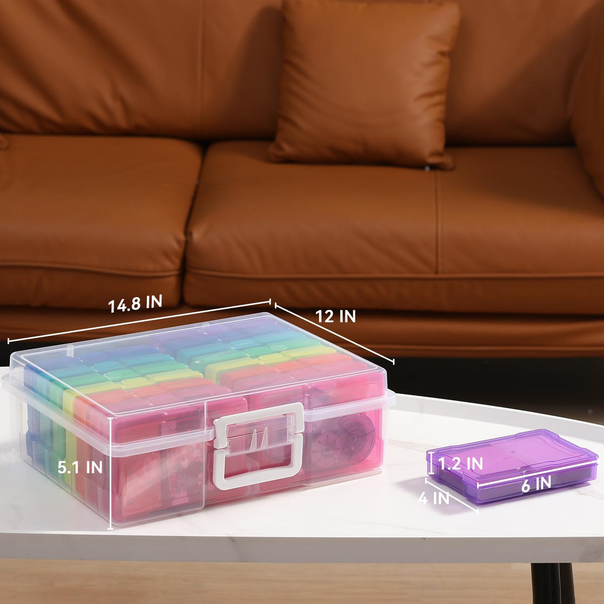 novelinks Photo Storage Boxes with Handle, Photo Organizers and Storage