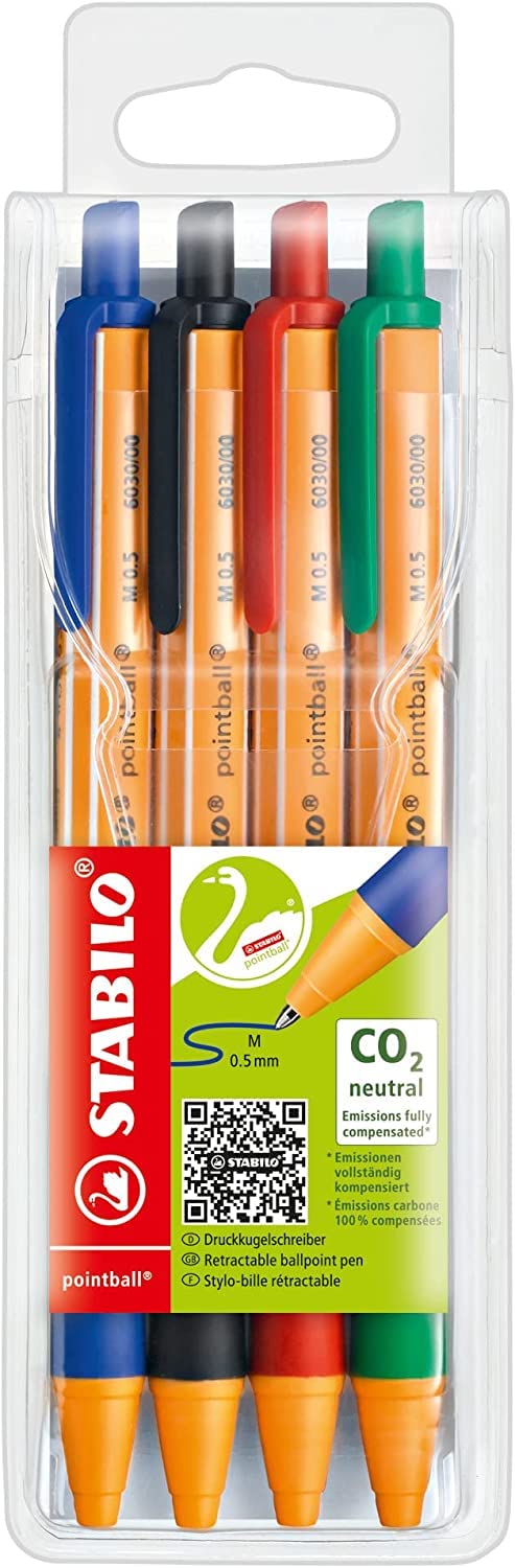 STABILO pushbutton ballpoint pen pointball
