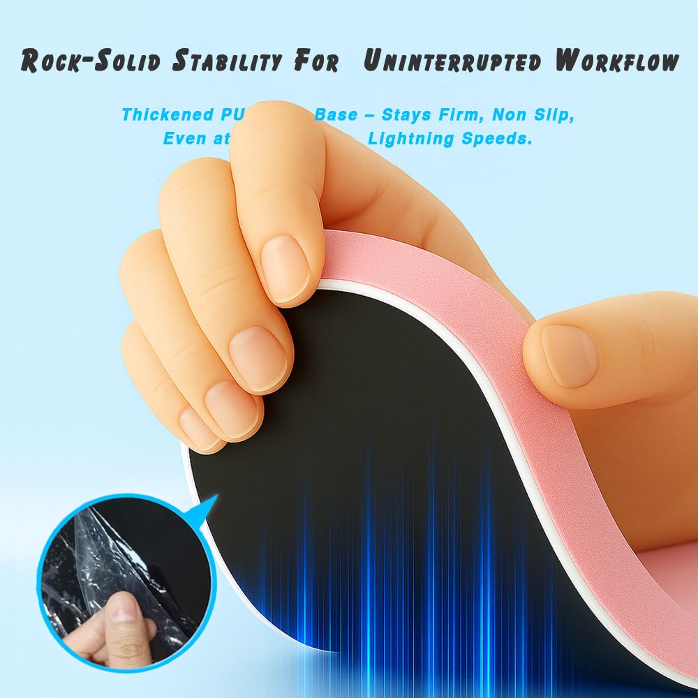 ErgoComfort Gel Wrist Rest Mouse Pad-Ergonomic Office Mousepad with Wrist Support-Non-Slip, Design