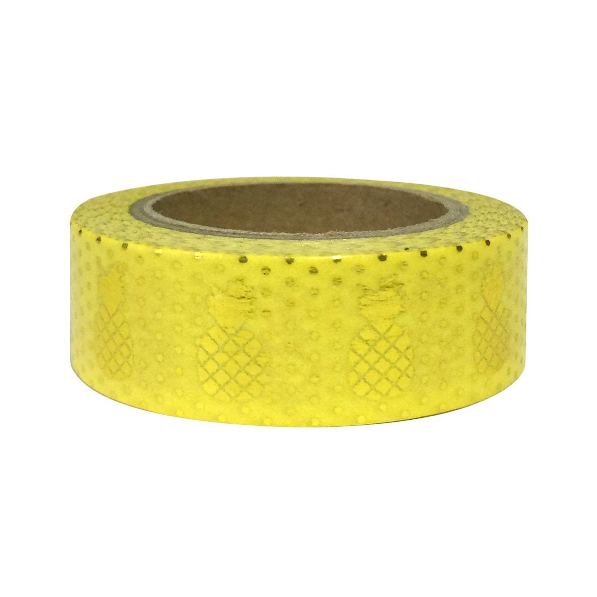 Wrapables Colorful Washi Masking Tape, Golden Pineapple Yellow