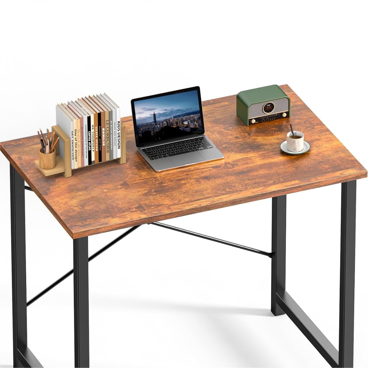 Adjustable Table Top Bookshelf Wooden Desktop Bookshelf Retro Mini Book Shelf Organizer Desk