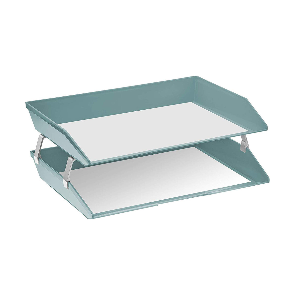 Acrimet Facility 2 Tier Letter Tray, Side Load, Letter Size/A4, Desktop File Organizer, Plastic