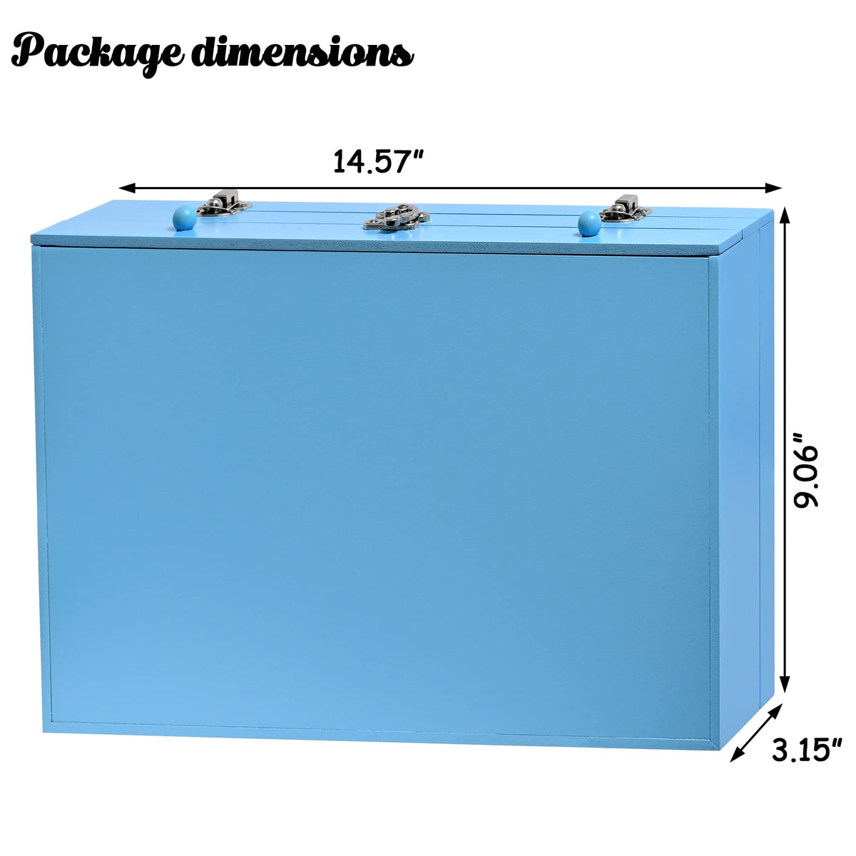 Sunnyglade 145 Piece Deluxe Art Set Wooden Art Box & Drawing Kit Blue