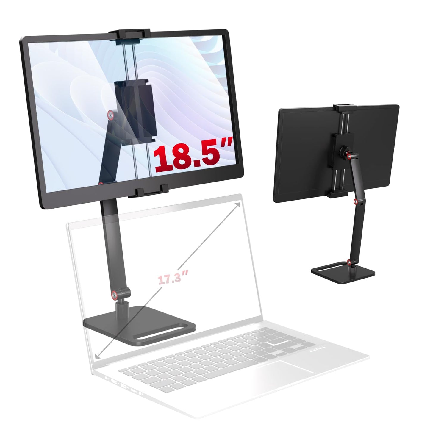 Hnfrwd Portable Monitor Stand for Desk 15.6"17.3"18.5",Tablet / iPad Stand