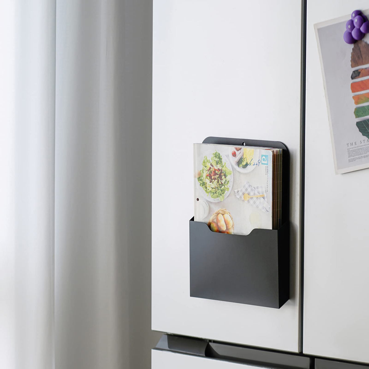Marbrasse 2 Pack Magnetic File Holder - Paper Holder, Pocket Organizer,Hanging Wall File Organizer