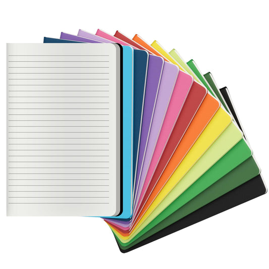 XYark 12 PCS Colorful Notebook Journals Bulk, Lined Paper, College Ruled, 60 Pages, 5.5"x8.3", A5