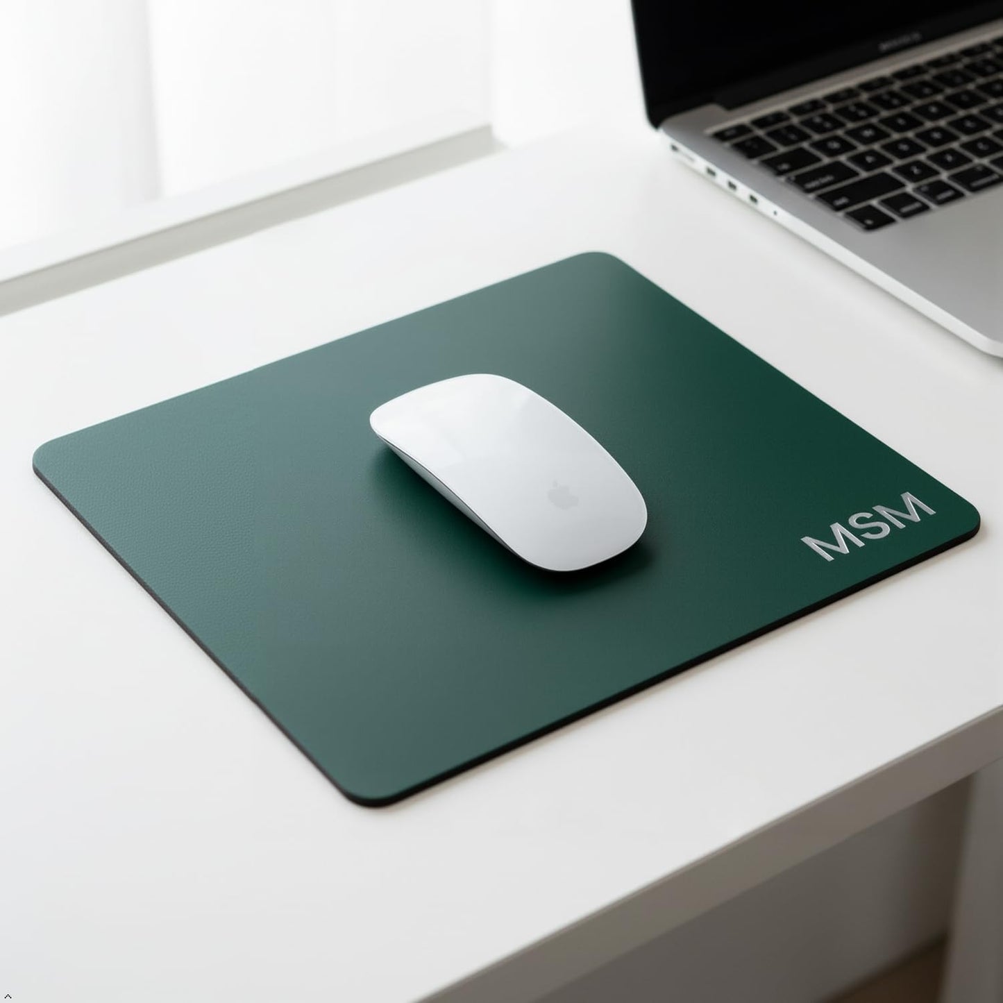 Northwind Personalized Full Grain Leather Mouse Pad, 9 x 7.5 Inch