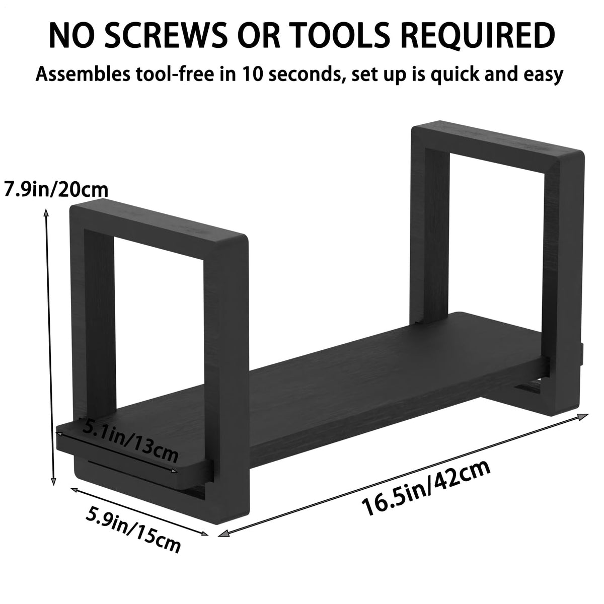 YUELGUANG Adjustable Desktop Bookshelf Wooden Desk Book Holder Organizer Tabletop Bookshelf Mini